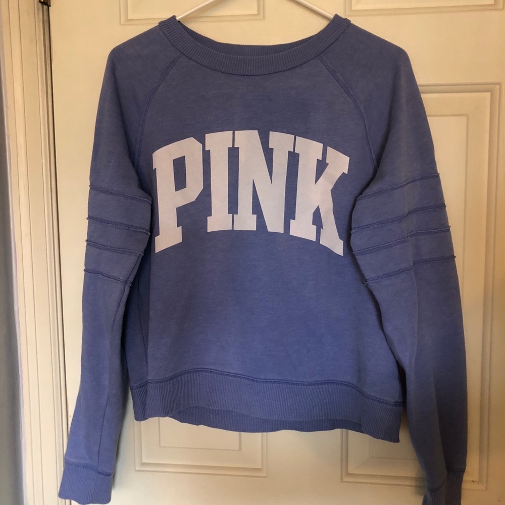 Women’s VS Pink Purple Cropped Sweater